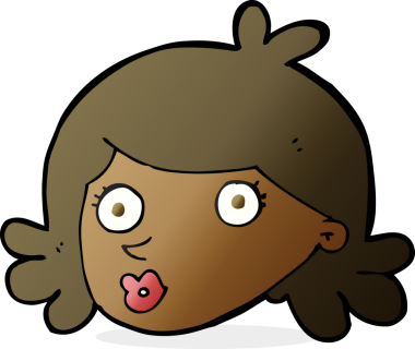 Bir insan tarafından çizilmiş güzel bir yüz.