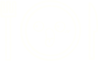 Bir insan tarafından çizilmiş yemek tabağı tebeşiri.