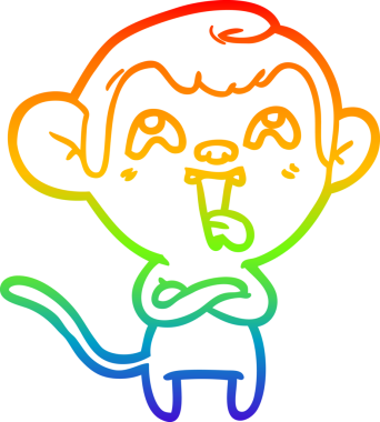 gökkuşağı gradyan çizgisi insan tarafından çizilmiş çılgın bir çizgi maymun çizimi