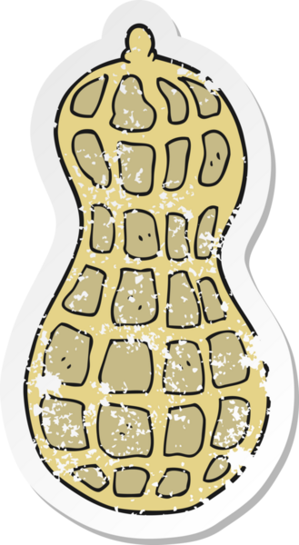 Bir insan tarafından çizilmiş bir karikatürün gerilimli retro yapıştırması.