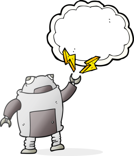 Bir insan tarafından çizilmiş serbest çizim robot.