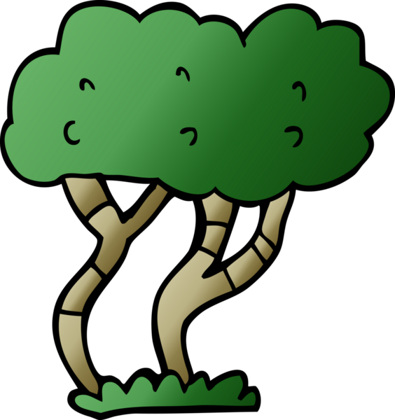 Bir insan tarafından çizilmiş karalama ağacı.