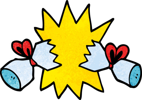 Bir insan tarafından çizilmiş karikatür krakeri.