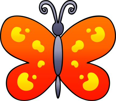 bir insan tarafından çizilmiş garip gölgeli kelebek.