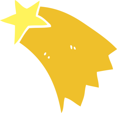 Bir insan tarafından çizilmiş düz renkli karikatür çizimi