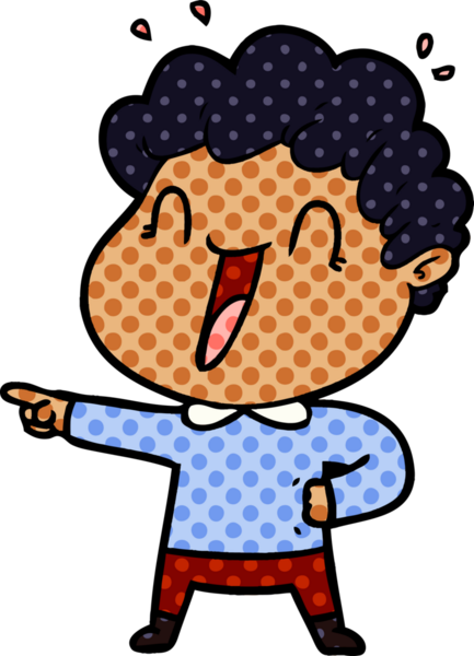 Bir insan tarafından çizilmiş mutlu bir adam.