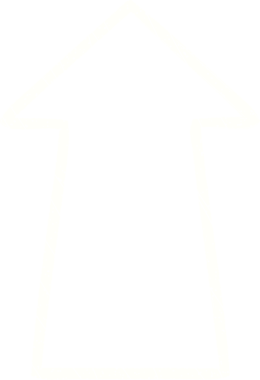 Bir insan tarafından çizilen ok tebeşiri işaretleniyor