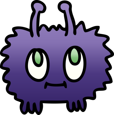 bir insan tarafından çizilmiş gölgelenmiş garip çizgi film uzaylıları