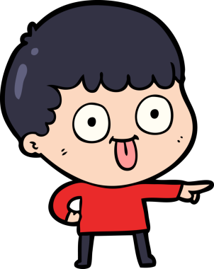 Bir insan tarafından çizilmiş çizgi film adamı.