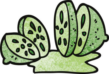 Bir insan tarafından çizilmiş karalama narenciye meyvesi.