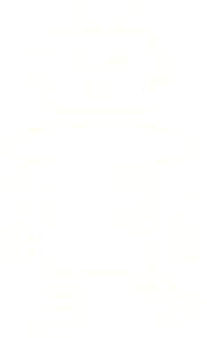 Bir insan tarafından çizilen Kızgın Robot Tebeşiri