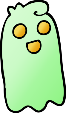 Bir insan tarafından çizilmiş vektör gradyan çizim karikatürü.