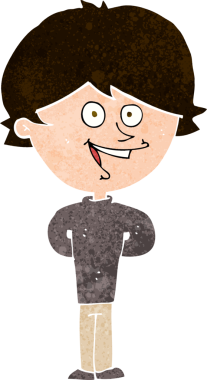 Bir insan tarafından çizilmiş el çizimi karikatür