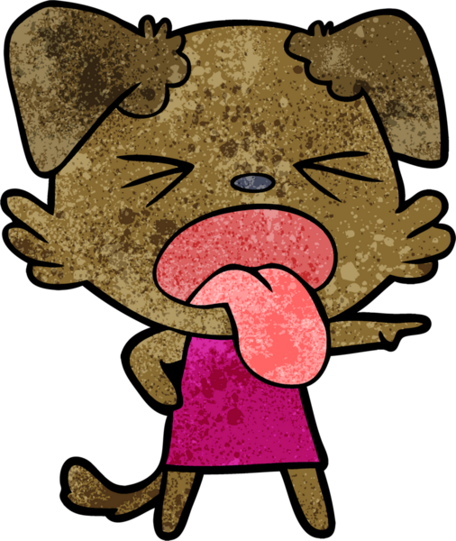 Bir insan tarafından çizilmiş iğrenç bir çizgi film.