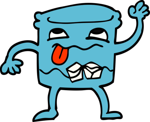 Bir insan tarafından çizilmiş viski bardağı.