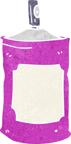 Bir insan tarafından çizilmiş çizgi film spreyi.