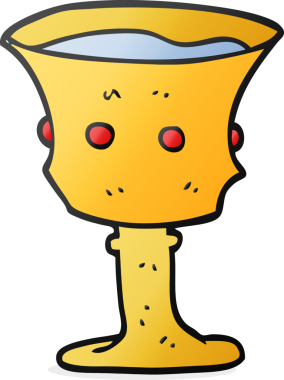 Bir insan tarafından çizilmiş Ortaçağ karikatürü.