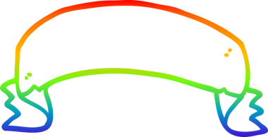 gökkuşağı gradyan çizgi çizimi bir insan tarafından çizilmiş bir parşömen afişi