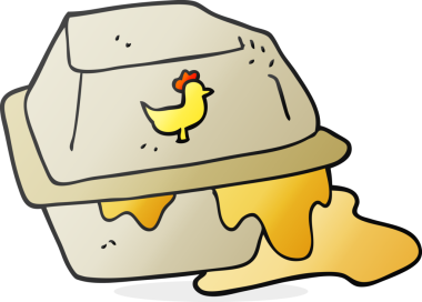 Bir insan tarafından çizilmiş yağlı bir karikatür.