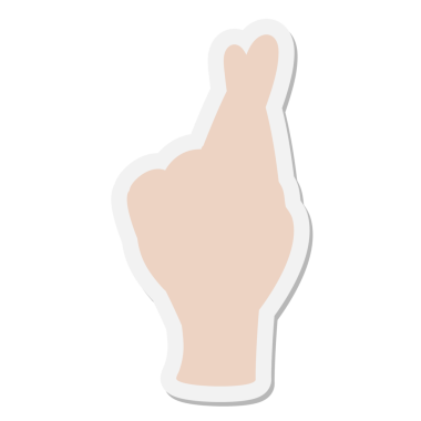 Şans dilemek için şans dileyin. Bir insan tarafından çizilmiş.