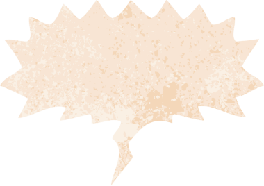 bir insan tarafından çizilmiş konuşma balonlu bir karikatür.