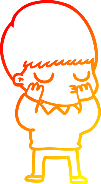 İnsan tarafından çizilmiş bir çizgi film karakteri çizimi.