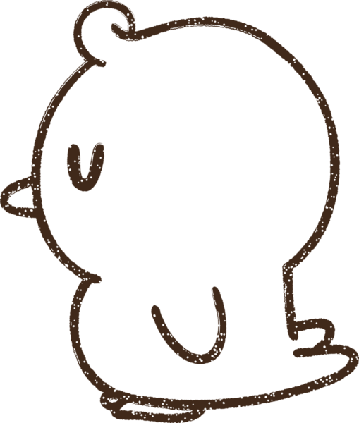 Bir insan tarafından çizilmiş Sevimli Piliç Kömürü