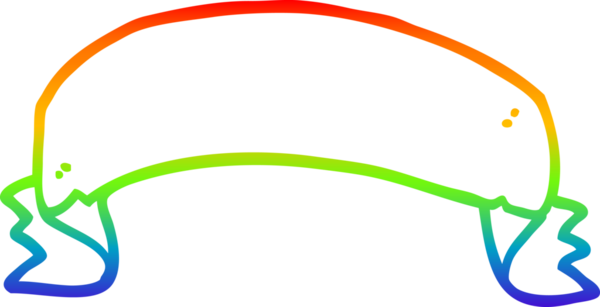 gökkuşağı gradyan çizgi çizimi bir insan tarafından çizilmiş bir parşömen afişi
