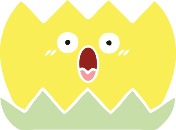 Bir insan tarafından çizilmiş bir nilüfer çiçeğinin düz renkli retro karikatürü