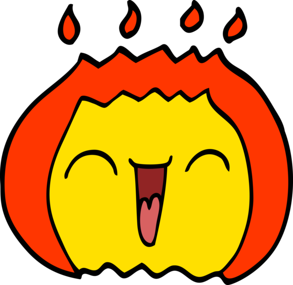 bir insan tarafından çizilmiş karalama alevi