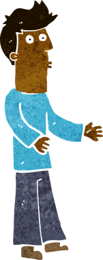 Bir insan tarafından çizilmiş bir karikatürist.