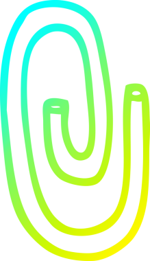 Bir insan tarafından çizilmiş bir karikatür kağıdının soğuk gradyan çizimi