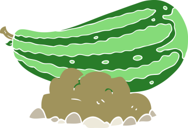 Bir insan tarafından çizilen iliğin düz renk çizimi