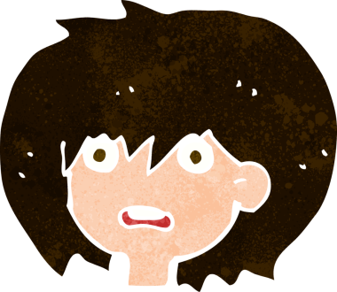 bir insan tarafından çizilmiş şok edici bir çizgi film.