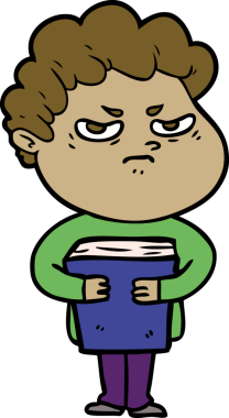 Bir insan tarafından çizilmiş kızgın bir adam.