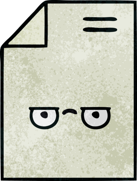 Bir insan tarafından çizilmiş bir kağıdın retro grunge desen karikatürü