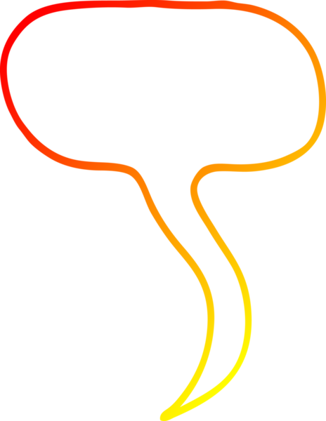 Bir insan tarafından çizilmiş bir karikatür konuşma baloncuğunun sıcak çizgi çizimi