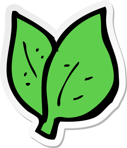 Çizgi film çıkartması bir insan tarafından çizilmiş bir sembol bırakır.