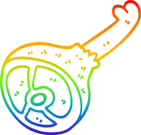 Bir insan tarafından çizilmiş iyi pişmiş et karikatürünün çizimi.