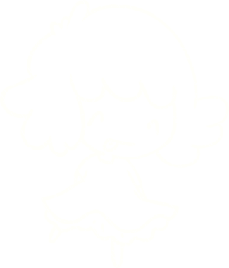 Bir insan tarafından çizilen Mutlu Kız Tebeşiri