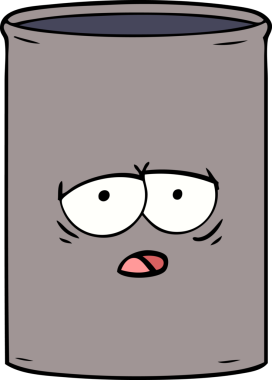 Bir insan tarafından çizilmiş karikatür yağı varili.