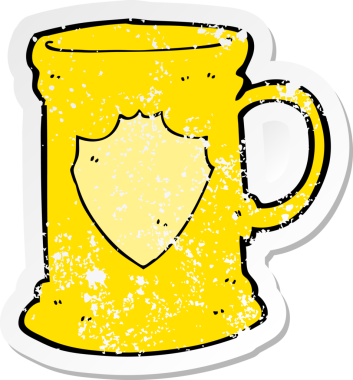 Bir insan tarafından çizilmiş eski bir karikatürün gerilimli yapıştırması.