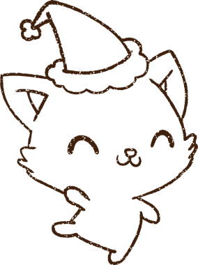 Noel Kedi Kömürü Bir insan tarafından çizilmiş