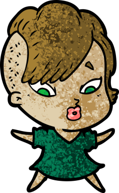 Bir insan tarafından çizilmiş bir karikatür.