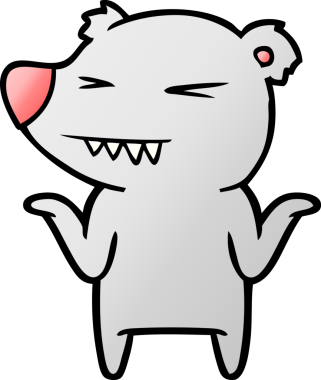 Bir insan tarafından çizilmiş bir çizgi film karakteri.