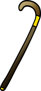 Bir insan tarafından çizilmiş karalama yürüme sopası.