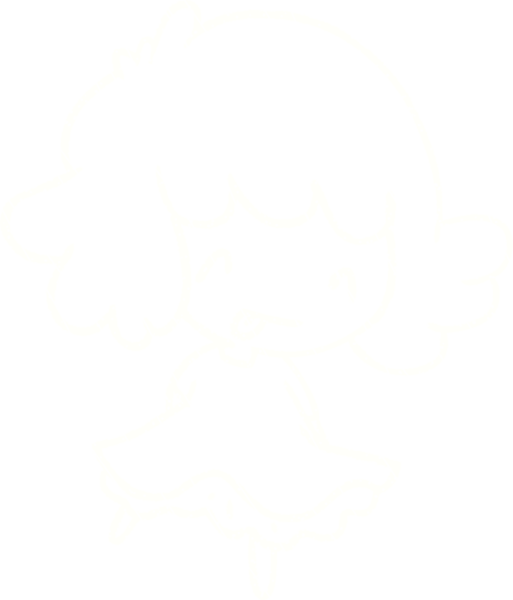 Bir insan tarafından çizilen Mutlu Kız Tebeşiri