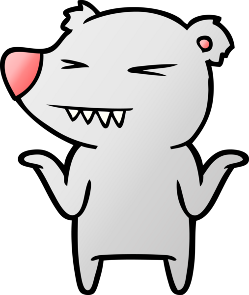 Bir insan tarafından çizilmiş bir çizgi film karakteri.