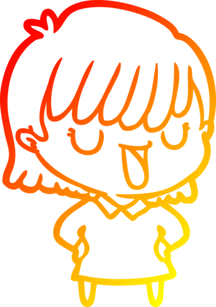 Bir insan tarafından çizilmiş bir karikatür kadın çizimi