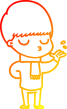 İnsan tarafından çizilmiş bir çizgi film karakteri çizimi.